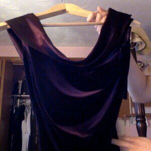Purple Velvet Prom Dress